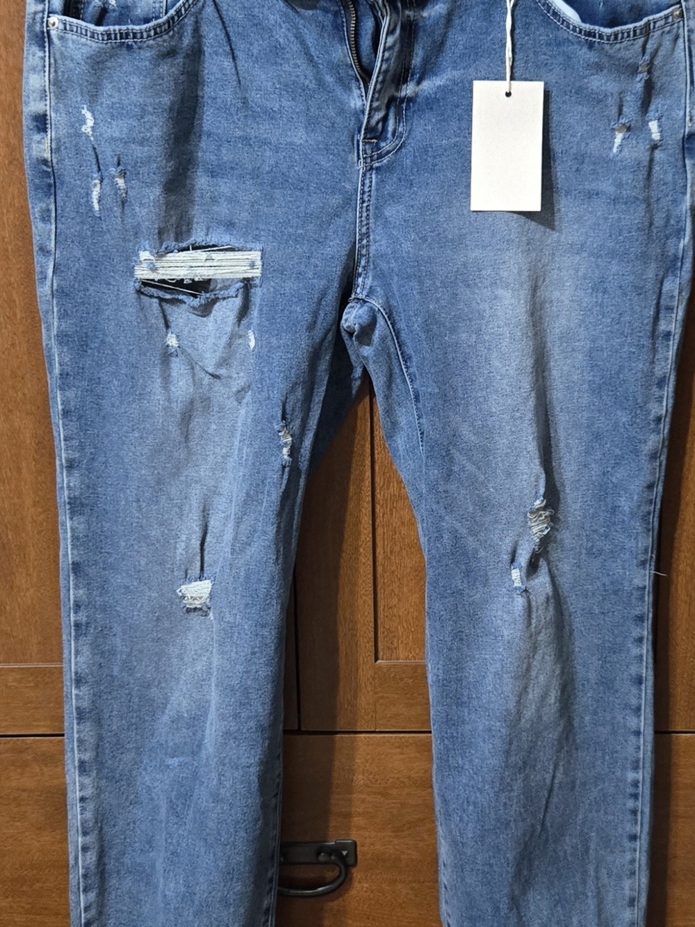 Women’s Distressed Blue Denim Jeans
